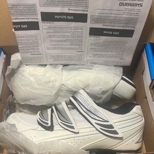 Shimano SPD White Cycling Shoes